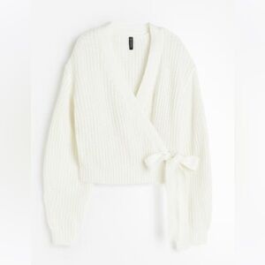 Rib Knit Wrap Cardigan NWOT
